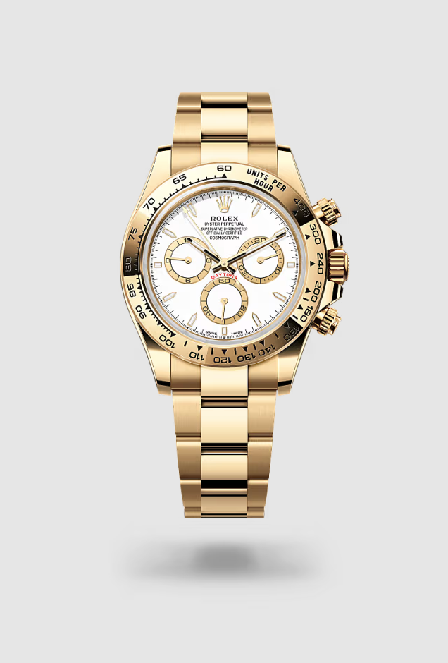 Cosmograph Daytona Yellow Oyster Bracelet White-Golden Counter Rings Dial